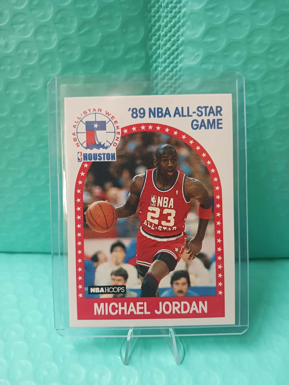 Michael Jordan 1989 NBA All-Star Game Trading Card - NBA Hoops - Red MINT!